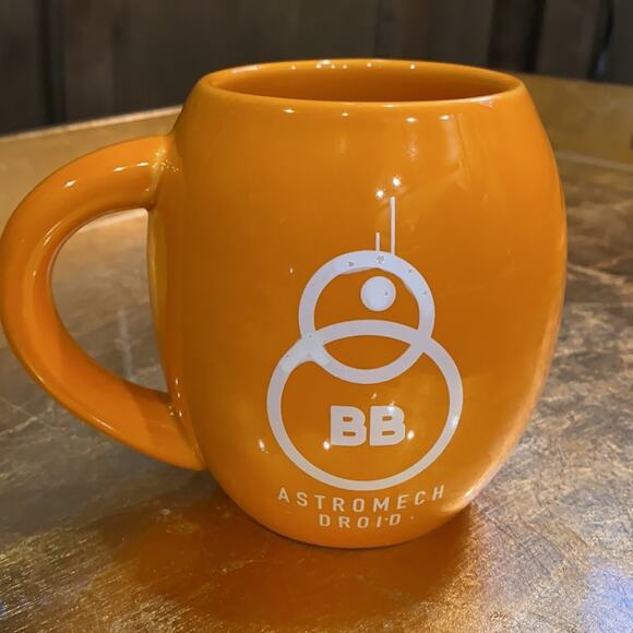 BB-8 Astromech Droid Orange Coffee Mug, Large & Heavy! - Picture 2 of 6